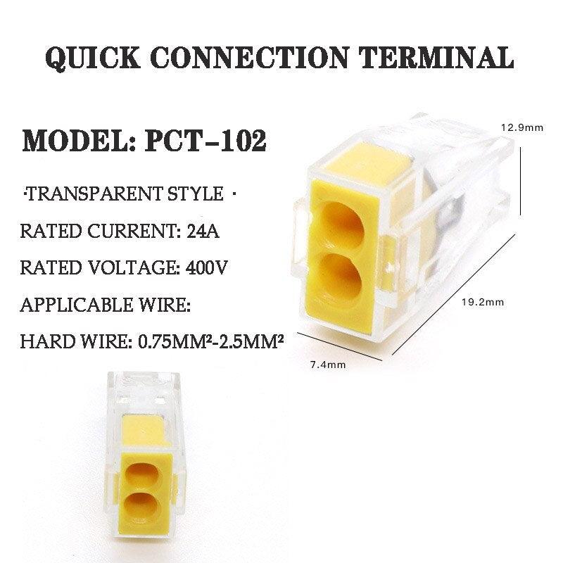30/50 PCS Universal Compact Wire Wiring Connector Terminal Block With Lever Fast Push-in Conductor Wiring Connector Terminal.