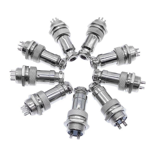 5/8' GX16 Aviation Cable Connector 2Pin-10pin Male Plug & Female Socket Connectors.