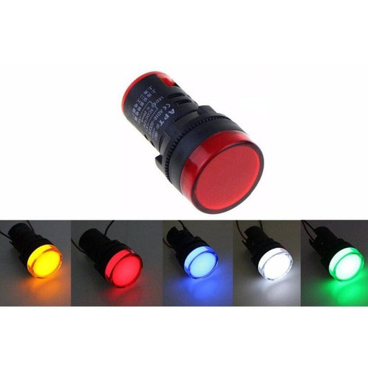 5PCS Indicator AD16-22DS 12V 24V 110V 220V| Red/Green/Huang/Blue/White Indicator Lights.current indicator led