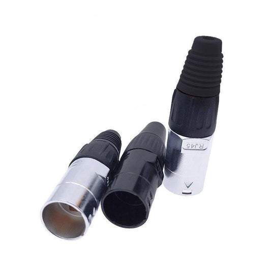 8p8c RJ45 net work waterproof connector,IP65 D socket panel ethernet connector.cnmaway connector