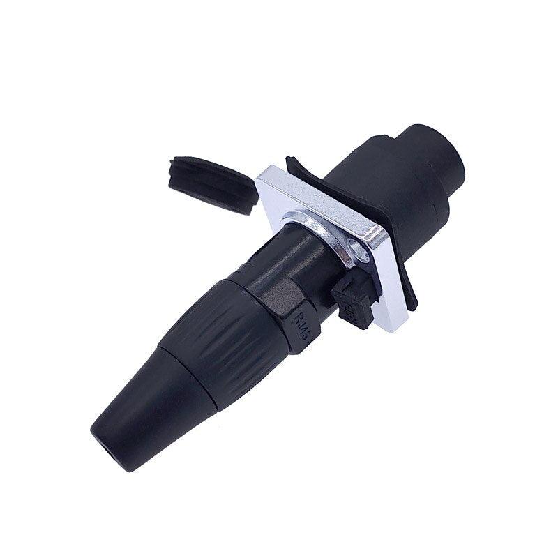 8p8c RJ45 net work waterproof connector,IP65 D socket panel ethernet connector.