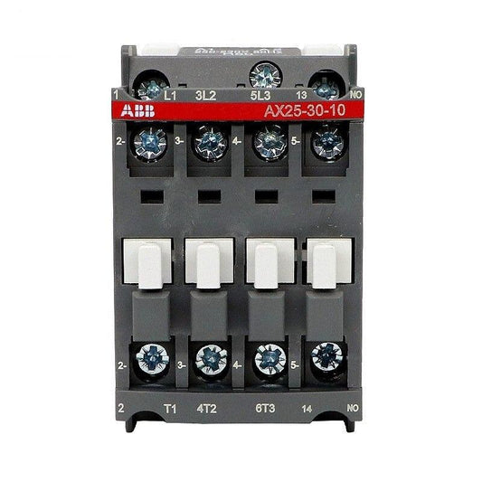 ABB- Contactors AX series| AX25-30-10 (1NO) AX25-30-01 (1NC) optional.ax25-30-10 abb