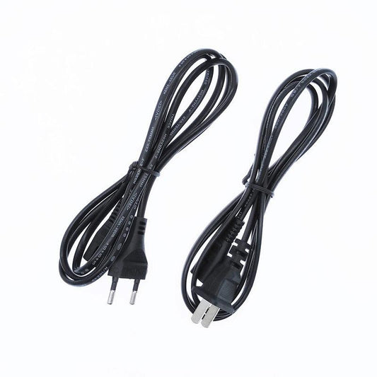 AC US EU Power Cable 2pin plug 1.5m 2*0.75 2-prong copper cord cable lead Wire.