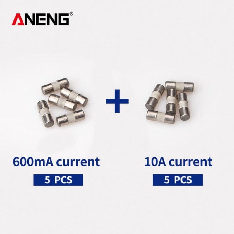 ANNENG- Ceramic Fuse For Multimeter Instrument 600mA 10A ceramic British plug fuse.
