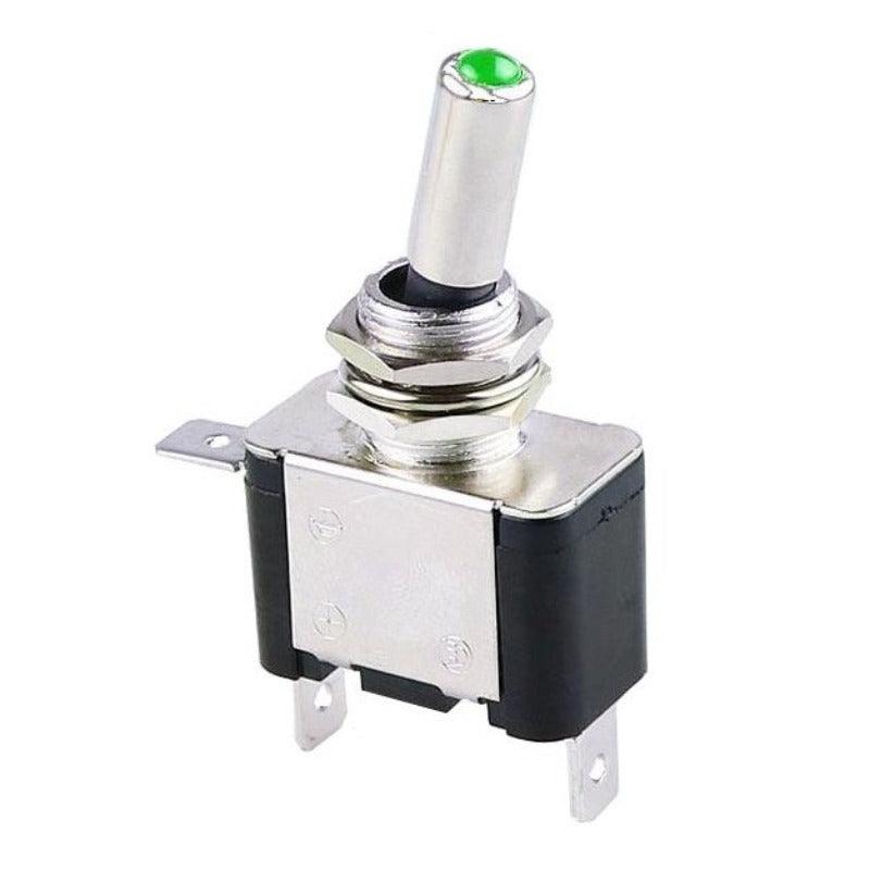 Auto Car Boat Truck Illuminated Led Toggle Switch| With Safety Aircraft Flip Up Cover Guard 12V20A transparent.