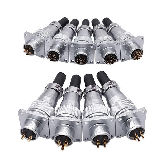 Aviation plug and socket aviation connector WS16 2-10pin female head male seat connector with anti-leakage reverse installation.7 pin electrical connector,aviation connector