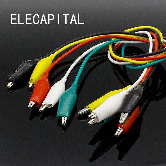 Brand New 10pcs Alligator Clips Electrical DIY Test Leads Alligator Double-ended Crocodile Clips Roach Clip Test Jumper Wire.alligator clips
