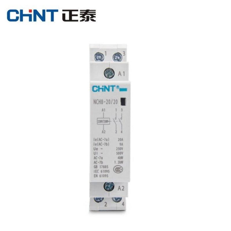 CHINT CHNT NCH8-20 Modular AC household Contactor 220V 230V AC 20A 1NO 1NC 2NO 2NC.