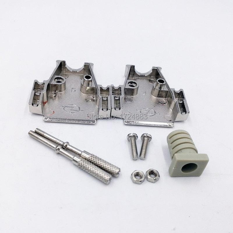 DB15 2 row Metal connector D Sub plug gold plated brass contactor 15 pin hole port socket female Male adapter.