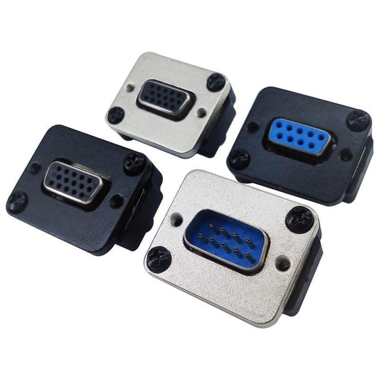 DB15 Female to Female connector VGA socket panel install DB9.