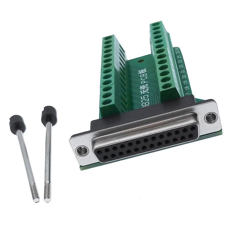 DB25 25pin Adapter RS232 Serial Signals Terminal Module Interface Converter To Terminal DB25 Connector Male Female D sub.