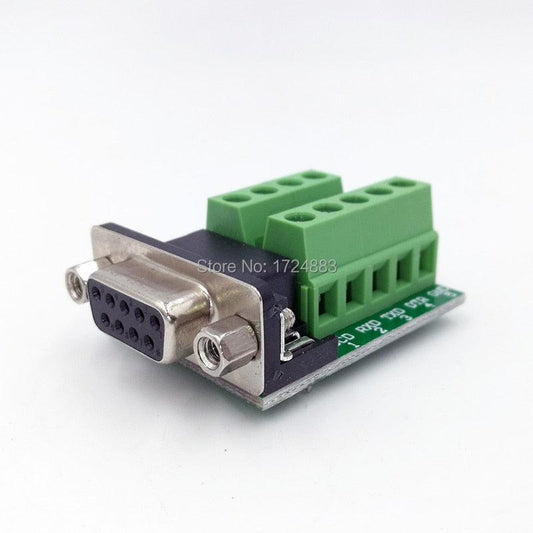 DB9 Adapter RS232 Serial Signals Terminal Module Interface Converter To Terminal DB9 Connector Male Female D sub.