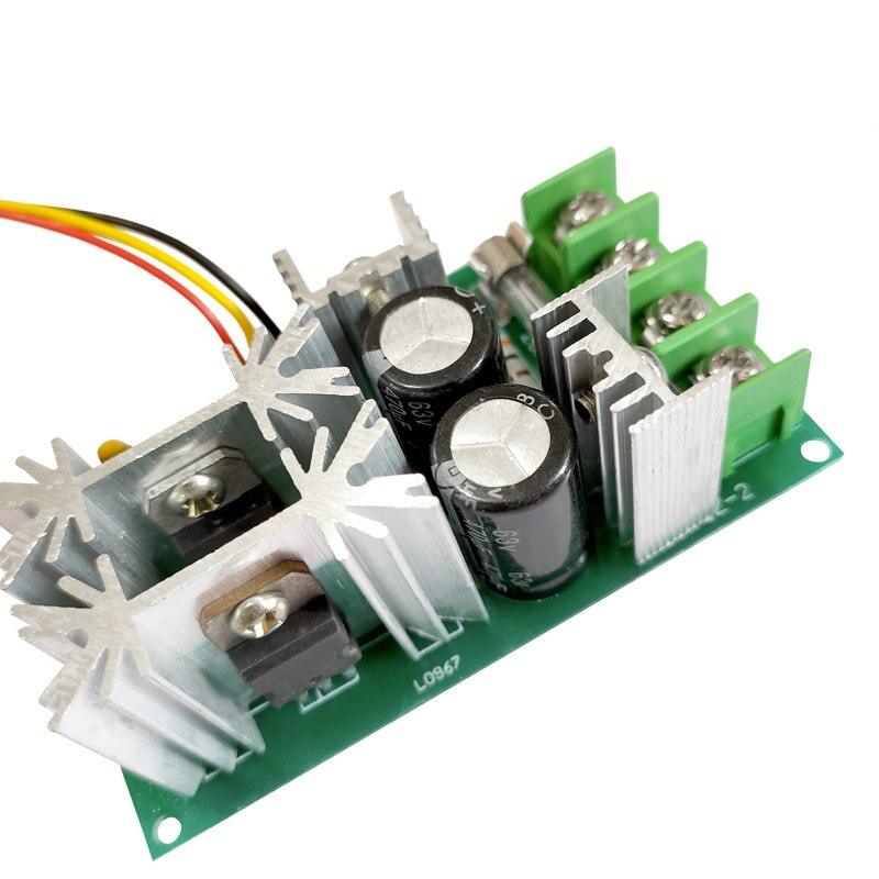 DC motor speed regulator 12V 24V 36V 48V High power drive module PWM Motor speed controller 20A current regulator.