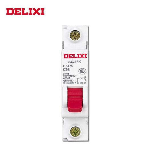 DELIXI Circuit breaker DZ47s 1Pole C type curve 230/400V 50HZ 1A 2A 3A 6A 10A 16A 20A 25A 32A 40A 50A 63A MCB.