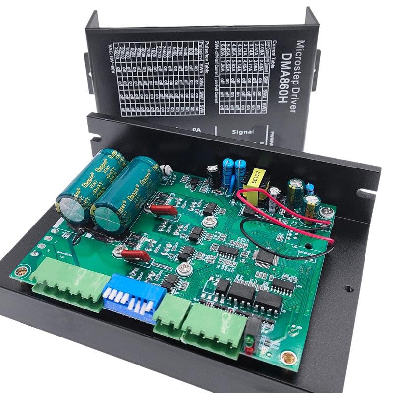 DMA860H step driver 2 phase DSP microstep driver for nema 34 nema 42 AC24-80V DC24-80V.stepper motor driver