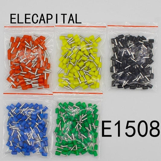 E1508 Tube insulating Insulated terminals 1.5MM2 100PCS/Pack Cable Wire Connector Insulating Crimp Terminal Connector E-.e1508 tube insulated terminal