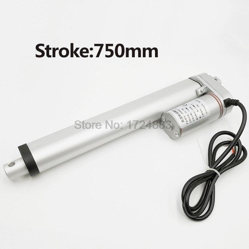 Electric Linear Actuator 12V/24V DC Motor 750mm Stroke Linear Motion Controller.