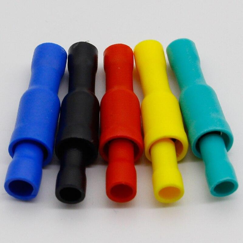 Female and Male Insulated Electric Connector Crimp Bullet terminal for 22~16 AWG Audio Wiring.