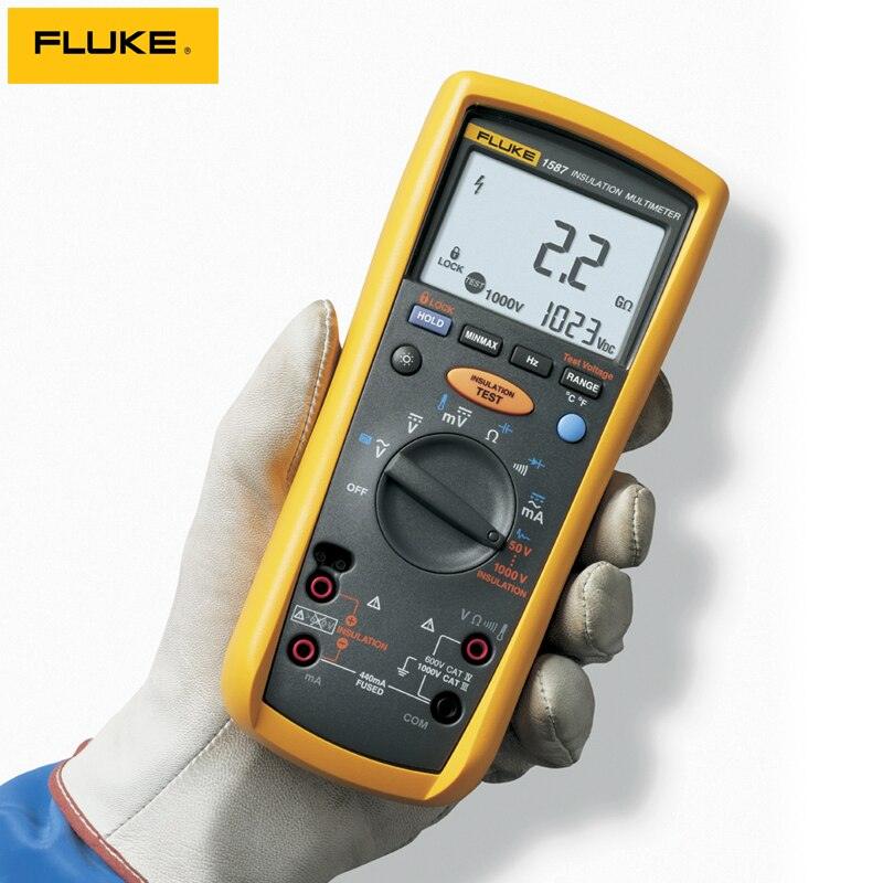 Fluke 1587FC/1577 Insulation Multimeter High Voltage Resistance Tester Wireless Transmission Megohmmeter.