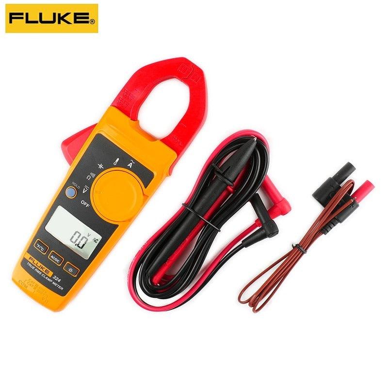 Fluke 324 True-RMS Clamp Meter with Temperature Capacitance Measurements and Carry Bag 40/400A AC 600V AC/DC.