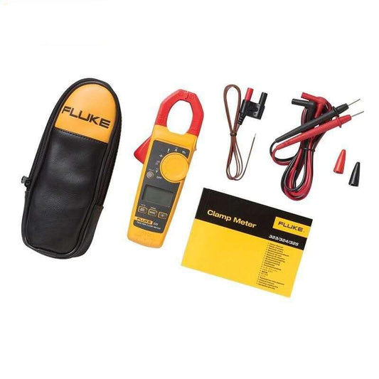 Fluke 325 True-RMS Current Clamp Meter AC DC Current and Voltage Tester Resistor Capacitance Frequency Temperature Multimeter.