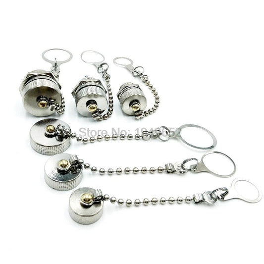 GX12 GX16 GX20 Aviation Connector Plug Cover Waterproof Dust Metal Cap Circular Connector Protective Sleeve.