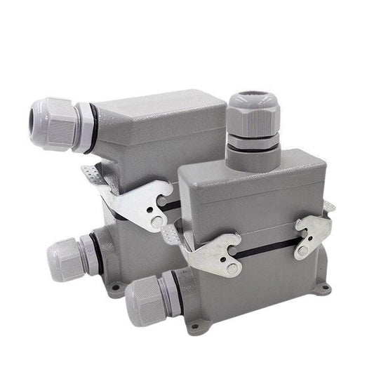 10pin 16a connector,Heavy Duty Connectors HDC-HE-010-1/2/3/4 F/M 10pin 16A Screw connection Industrial rectangular Aviation connector plug,hdc-he-010-1