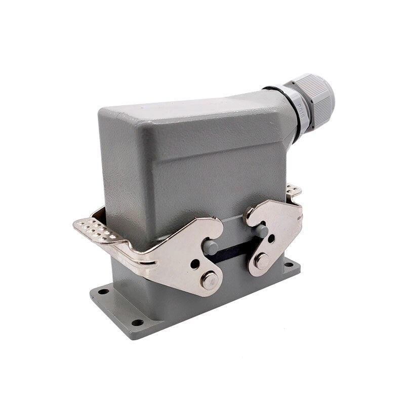 heavy duty connector,Heavy Duty Connectors HDC-HE-010-1/2/3/4 F/M 10pin 16A Screw connection Industrial rectangular Aviation connector plug