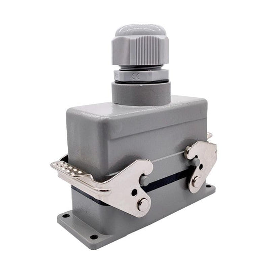 16pin 16a connector,Heavy Duty Connectors HDC-HE-016-1/2/3/4 F/M 16pin 16A 500V Industrial rectangular Aviation connector plug Screw connection