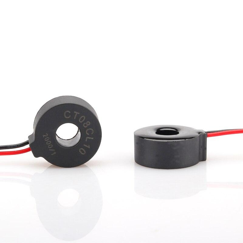 High quality current sensor transformer DL-CT08CL10 20A/10mA 2000/1 60a Micro Precision Current Transformer toroidal Miniature.