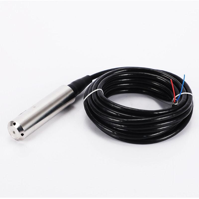Hydrostatic Silicon throw in type Water Tank Level Sensor 0.5-4.5V output 5V Powered Liquid Level Transmitter for 20m Deep Well.