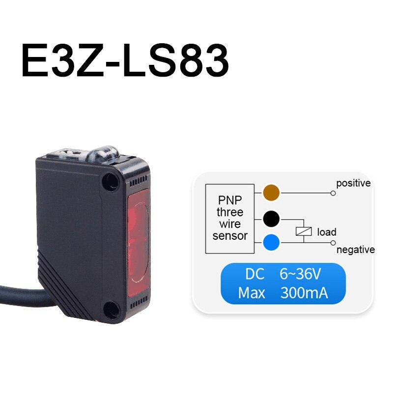 Infrared Photoelectric Switch Diffuse Reflection Type Sensor DC12V-24V with Bracket E3Z-D61/D81/D62/D82/T61/T81/R61/R81/LS61.infrared sensor