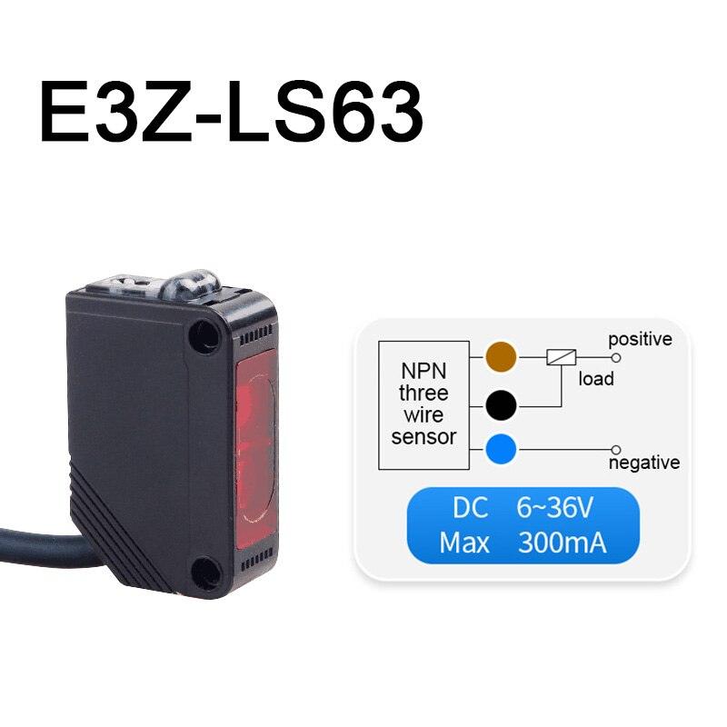 Infrared Photoelectric Switch Diffuse Reflection Type Sensor DC12V-24V with Bracket E3Z-D61/D81/D62/D82/T61/T81/R61/R81/LS61.infrared sensor