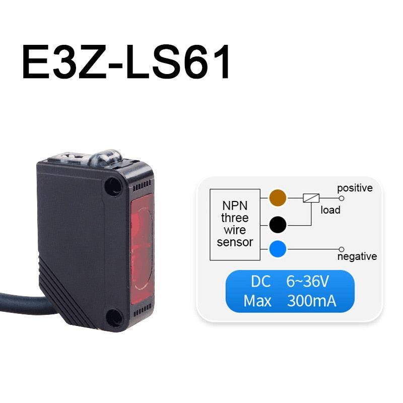 Infrared Photoelectric Switch Diffuse Reflection Type Sensor DC12V-24V with Bracket E3Z-D61/D81/D62/D82/T61/T81/R61/R81/LS61.infrared sensor