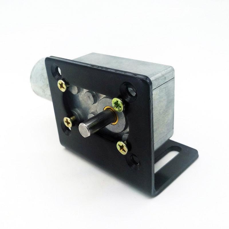 JGY370 Worm motor bracket L Shaped Mounting Metal base Holder for worm gear motor with screw.