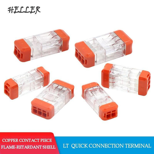 LT 22/33 Fast Wire Cable Connectors Mini Universal Compact Conductor Spring Splicing Wiring Connector Push-in Terminal Block.