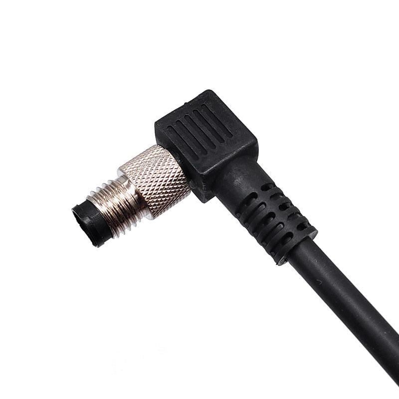 M8 Sensor Connector Cable Waterproof plug Male&Female Straight Angle 4 5 Pin +2m PVC line.