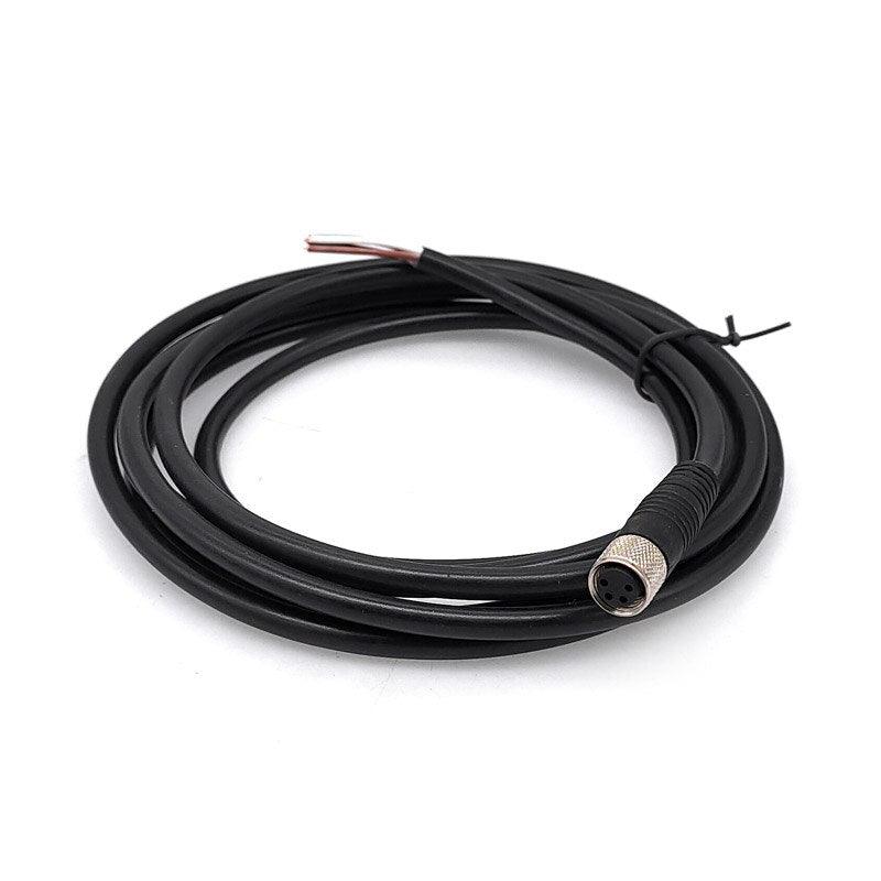 M8 Sensor Connector Cable Waterproof plug Male&Female Straight Angle 4 5 Pin +2m PVC line.