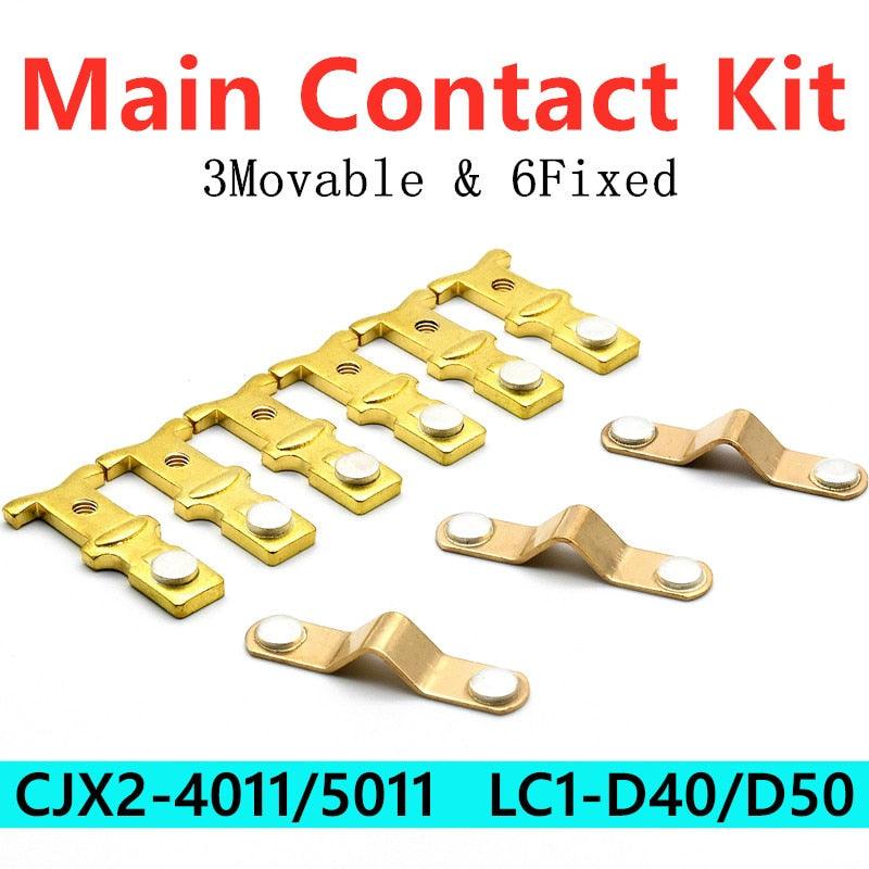 Main Contact Kit for LC1D50 LC1D40 Fixed and Moving Contacts CJX2-5011 CJX2-4011.