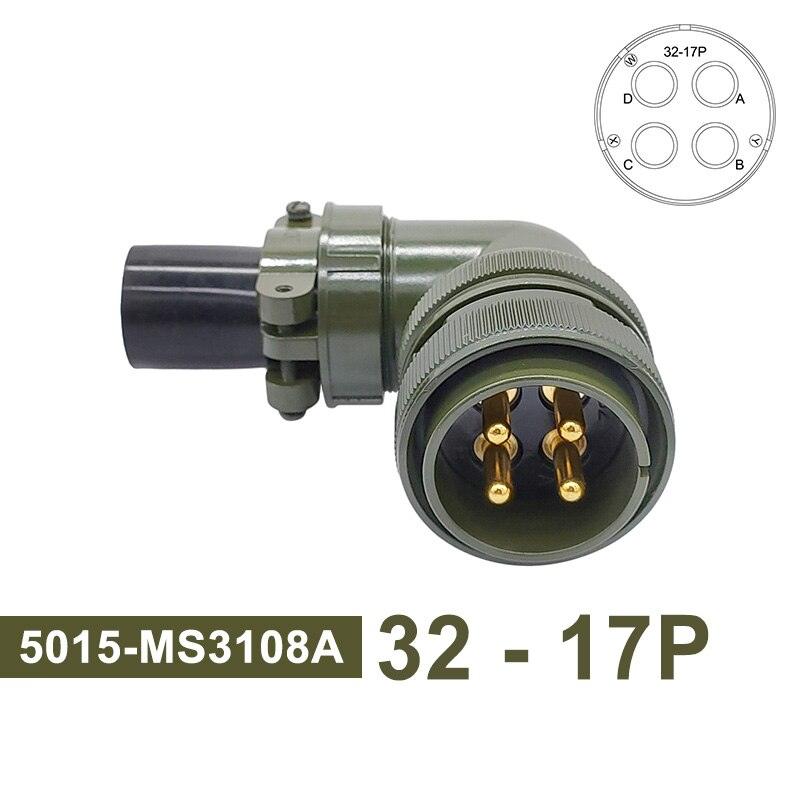MIL-C 5015 MIL STD Military Specification Connector 4 Pin 32-17 Circular Connector Plug Socket MS3102 MS3106 MS3108.