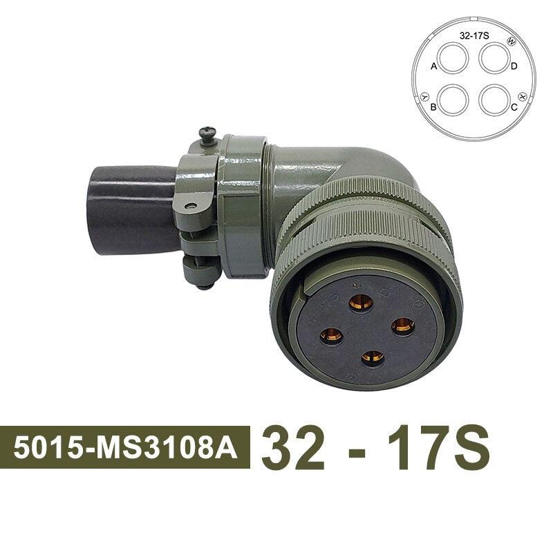 MIL-C 5015 MIL STD Military Specification Connector 4 Pin 32-17 Circular Connector Plug Socket MS3102 MS3106 MS3108.