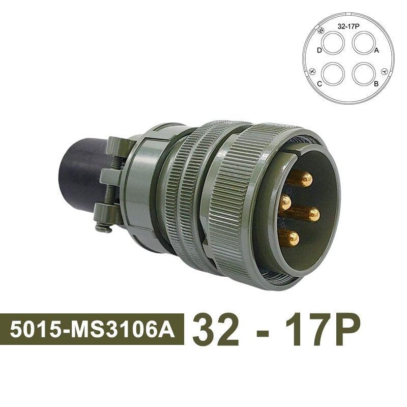 MIL-C 5015 MIL STD Military Specification Connector 4 Pin 32-17 Circular Connector Plug Socket MS3102 MS3106 MS3108.