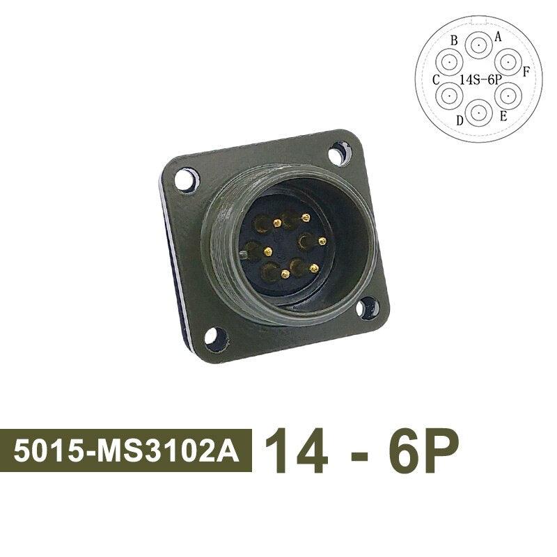 MIL STD Circular Connector MS3102A 14S-2 14S-5 14S-6 MIL-C 5015 Military Specification Connectors MS3106 MS3108 Plug&Socket.