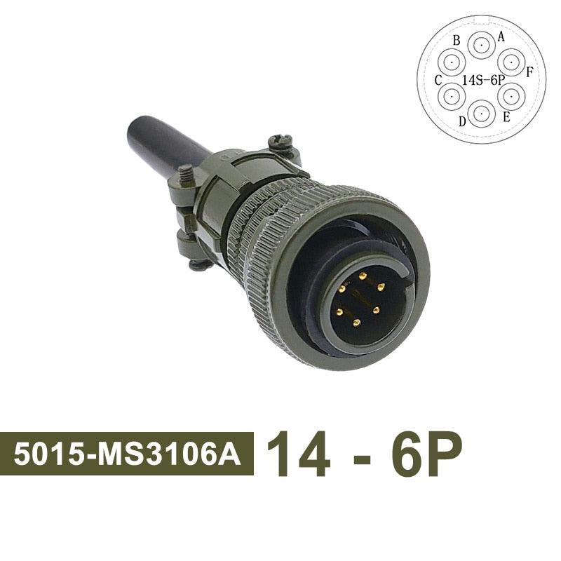 MIL STD Circular Connector MS3102A 14S-2 14S-5 14S-6 MIL-C 5015 Military Specification Connectors MS3106 MS3108 Plug&Socket.