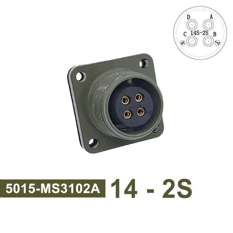 MIL STD Circular Connector MS3102A 14S-2 14S-5 14S-6 MIL-C 5015 Military Specification Connectors MS3106 MS3108 Plug&Socket.