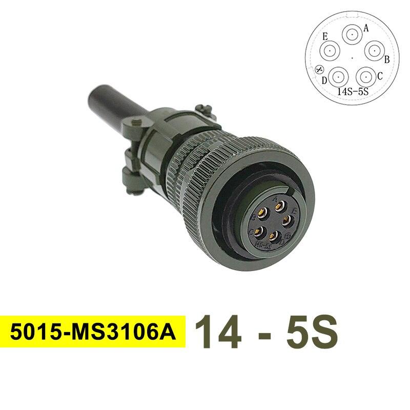 MIL STD Circular Connector MS3102A 14S-2 14S-5 14S-6 MIL-C 5015 Military Specification Connectors MS3106 MS3108 Plug&Socket.