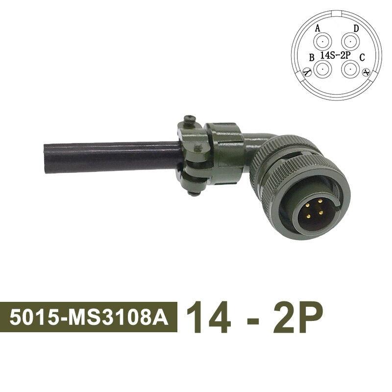 MIL STD Circular Connector MS3102A 14S-2 14S-5 14S-6 MIL-C 5015 Military Specification Connectors MS3106 MS3108 Plug&Socket.