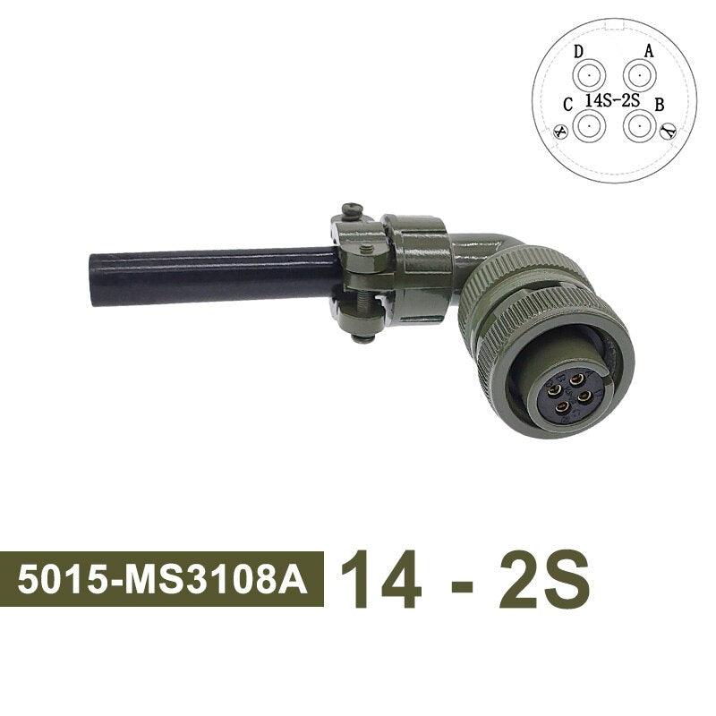 MIL STD Circular Connector MS3102A 14S-2 14S-5 14S-6 MIL-C 5015 Military Specification Connectors MS3106 MS3108 Plug&Socket.