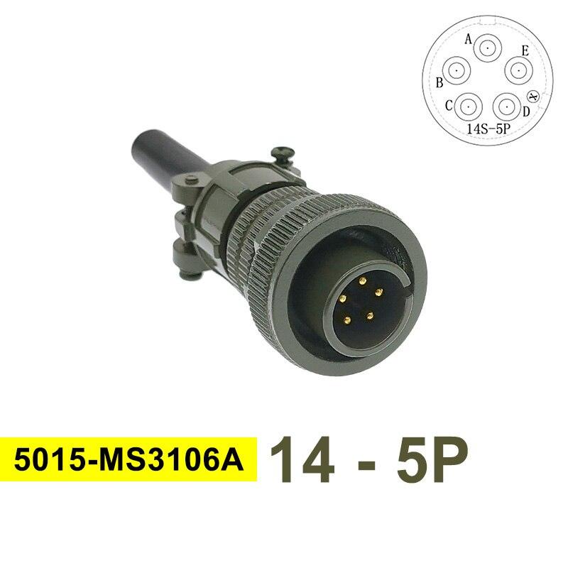 MIL STD Circular Connector MS3102A 14S-2 14S-5 14S-6 MIL-C 5015 Military Specification Connectors MS3106 MS3108 Plug&Socket.