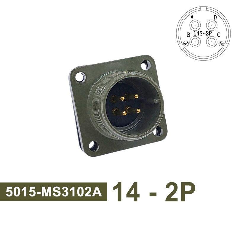 MIL STD Circular Connector MS3102A 14S-2 14S-5 14S-6 MIL-C 5015 Military Specification Connectors MS3106 MS3108 Plug&Socket.